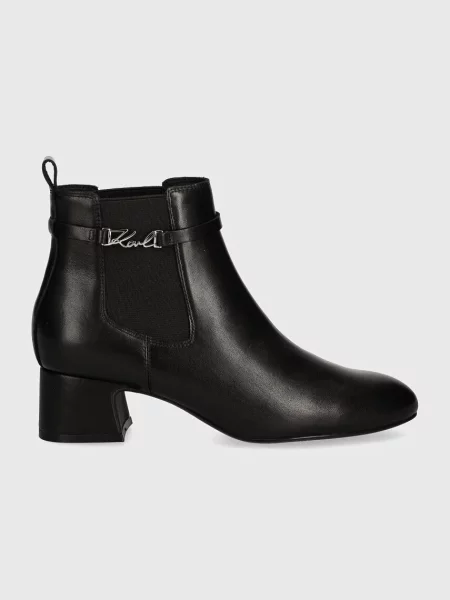 Členková obuv KARL LAGERFELD čierna