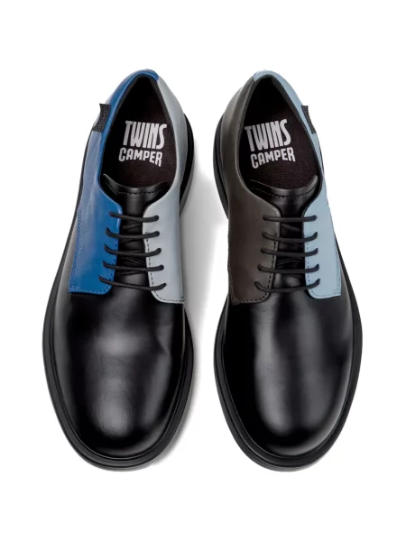 Pantofi Camper cu șireturi din piele negru