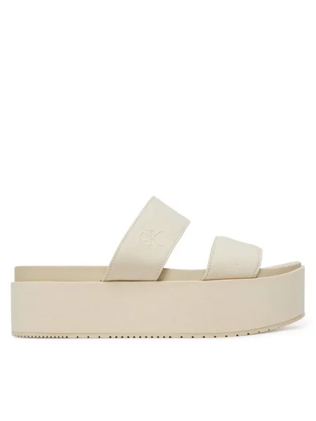 Sneakers Calvin Klein Jeans Flatform Sandal Webb Beige EUR 36 μπεζ