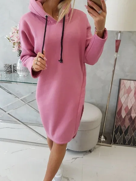 Rochie Kesi cu glugă de costum roz