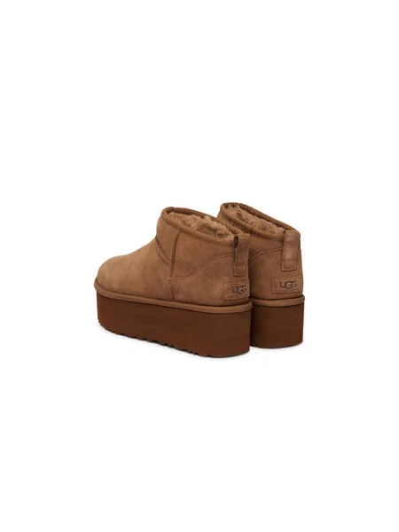 Škornji za sneg Ugg W Classic Ultra Mini Platform rjava
