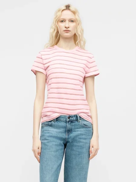 GAP Tricou roz / roșu burgundy alb