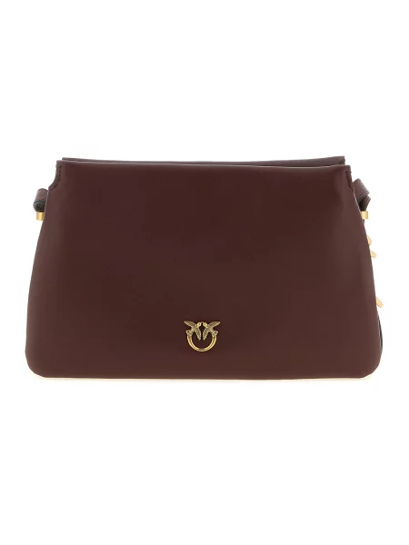 Torebka crossbody Pinko skórzana czerwona