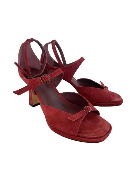 Alnest Босоніжки Замша бордовий