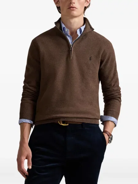 Μικρός κασκέτο Polo Ralph Lauren με χαμηλή μέση υφαίνω διαγωνίως πράσινο