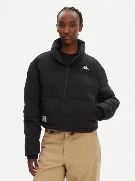 Kappa Vatovaná bunda Authentic Gasita Oversize čierna
