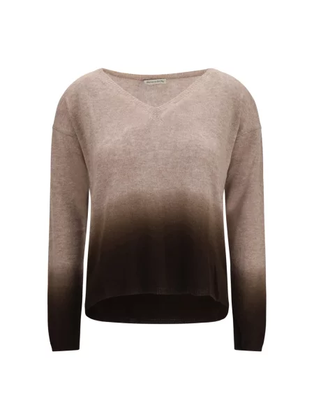 Sweter Mirror In The Sky z dekoltem w serek