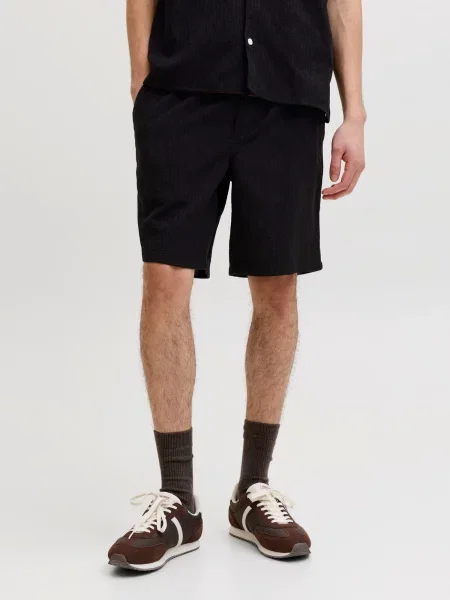 JACK & JONES Nohavice JPSTJaiden melírovaná čierna
