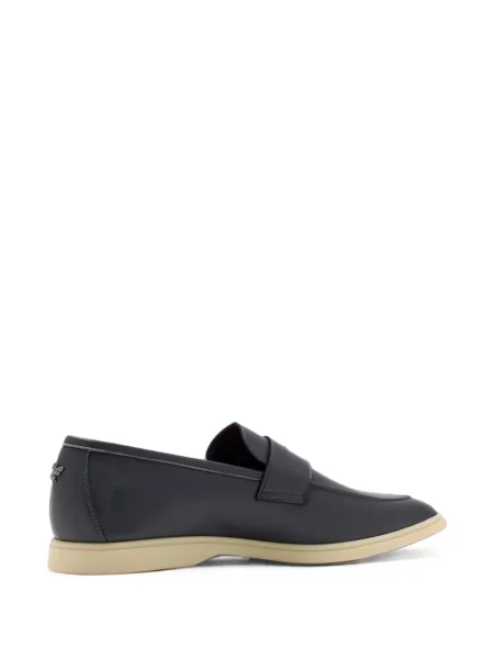 Pantofi loafer Bougeotte din piele gri