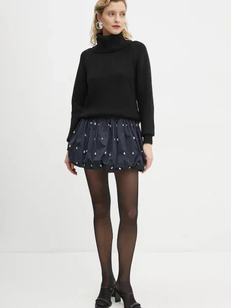 Спідниця A.L.C. mini розкльошена синій