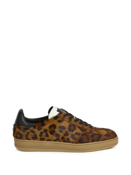 Sneakerși Liviana Conti cu imagine cu model leopard maro