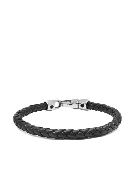 Brăţară Nialaya Jewelry din piele negru