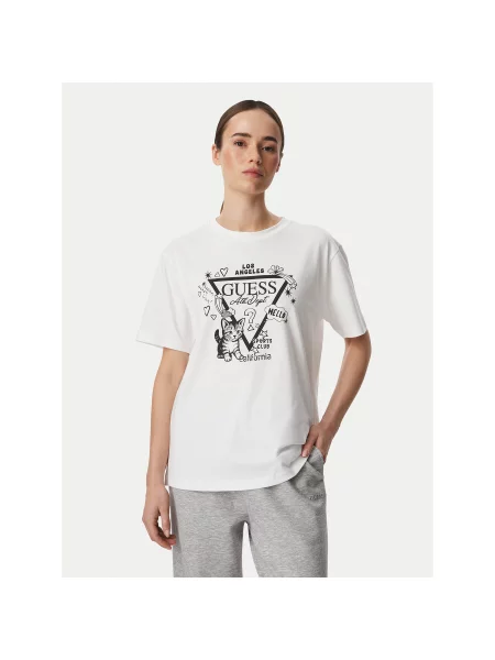 Guess Póló Regular Fit fehér