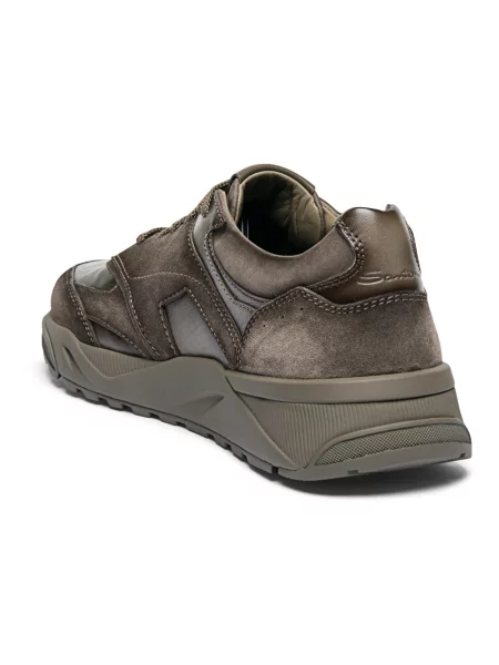 Sneakersy Santoni skórzane beżowe