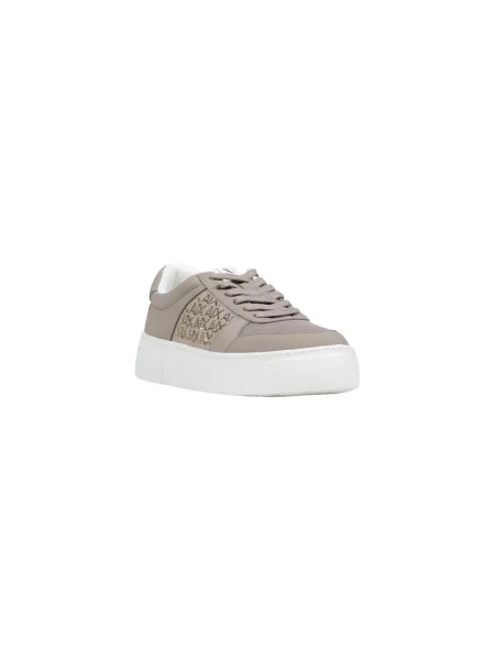 Sneakersy Armani Exchange brązowe