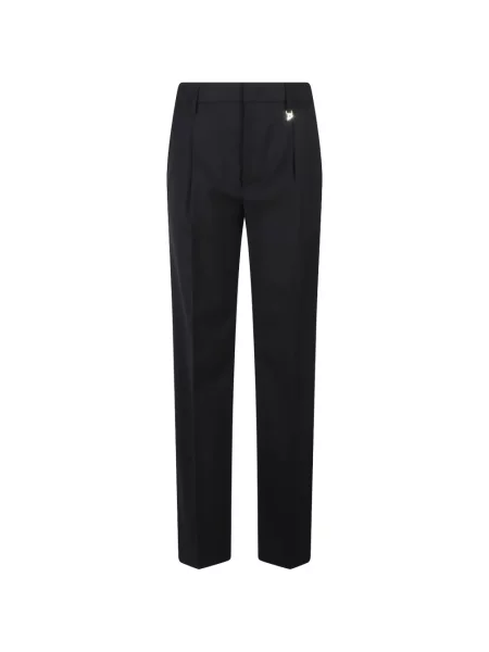 Pantaloni Dondup cu autograf negru