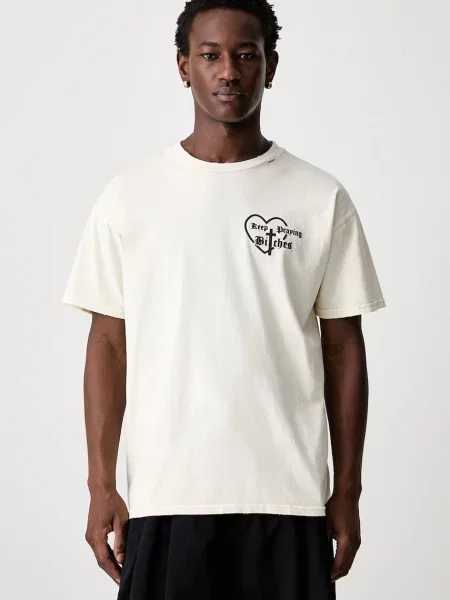 Willy Chavarria KEEP PRAYING BITCHES tricou oversized din pentru bărbați