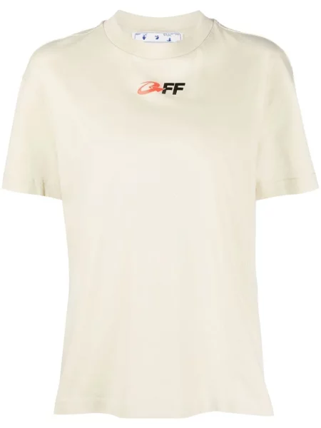 Tricou Off-white cu imagine alb