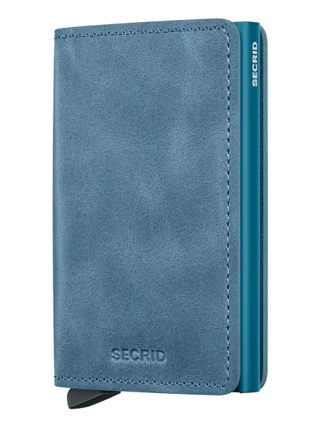 Secrid portofel de piele SV-Teal albastru