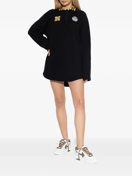 Gulerat rochie Off-white de costum alb