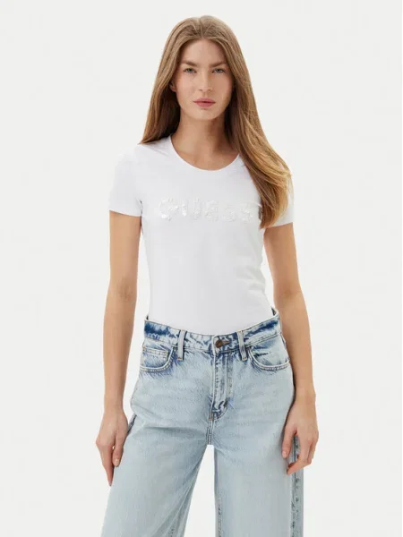 Тениска Guess дамска бяло