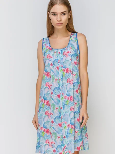 Нічна сорочка CYBERJAMMIES Celia бавовна/модал блакитний