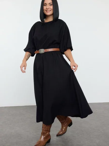 Obleka obleka Trendyol črna