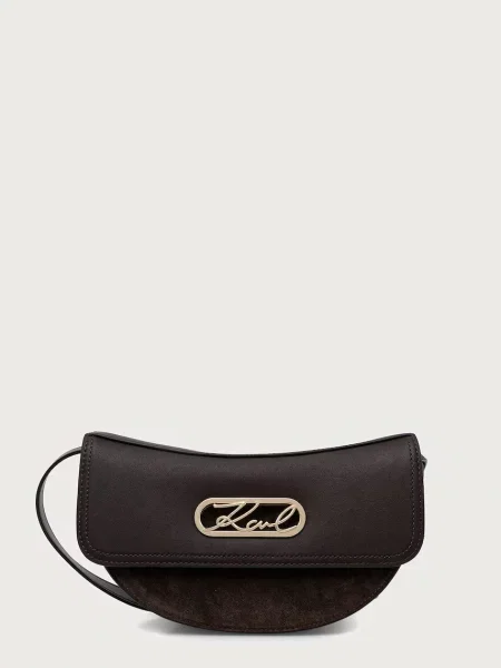 Karl Lagerfeld geantă crossbody pentru femei K/SIGNATURE maro