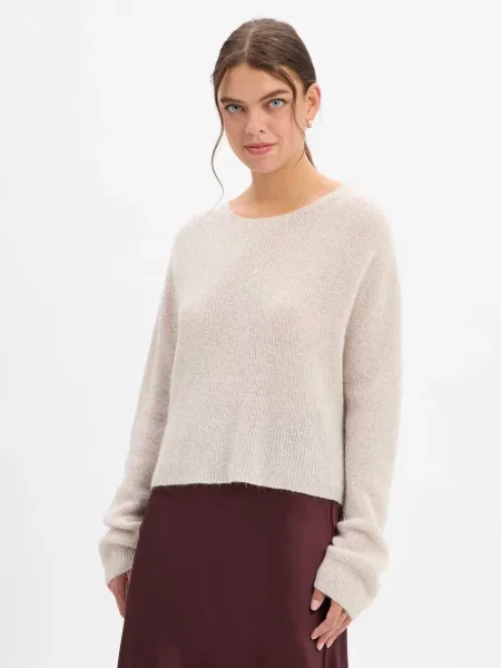 Sweter Drykorn wełniany beżowy