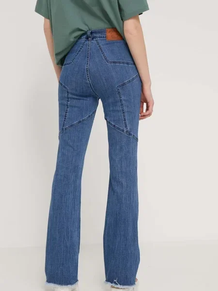 Džíny Karl Kani high waist modré