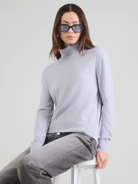 Calvin Klein Bluză cu gât violet