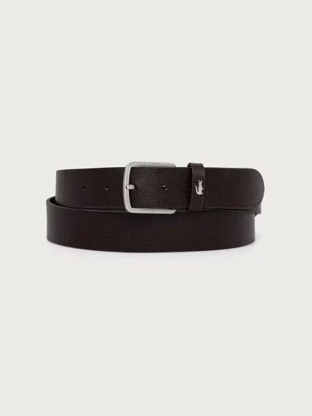 Lacoste set cardholder și curea pentru bărbați din piele maro