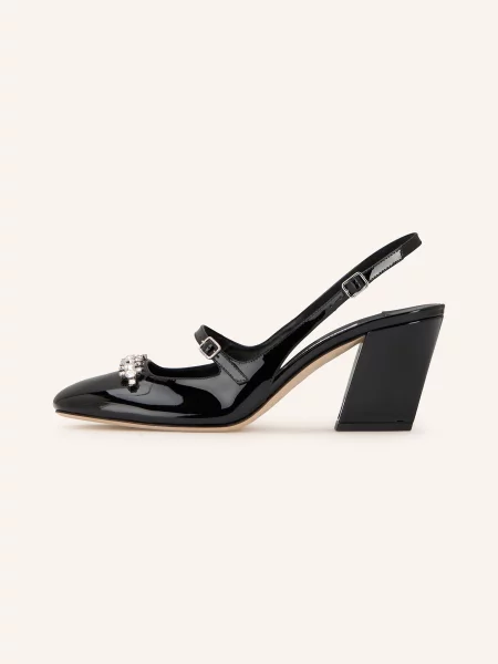 Jimmy Choo Czółenka Mary Jane Belinda Z Ozdobnymi Kamykami schwarz czarna