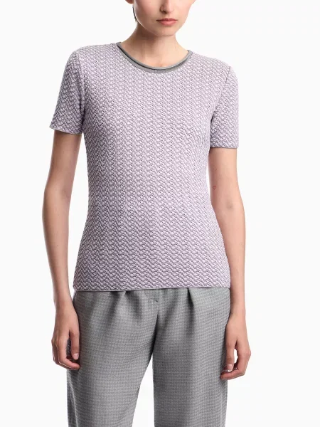 Джемпер Emporio Armani віскоза/поліестер сірий