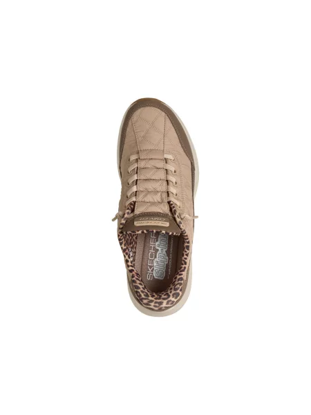 Tenisky Skechers s leopardím vzorom hnedá