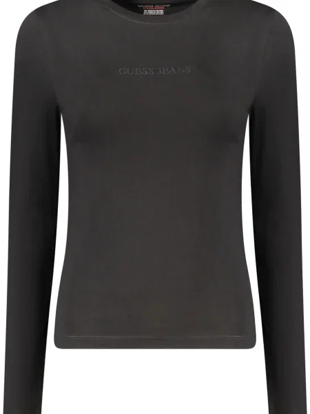 GUESS JEANS LONG SLEEVE T-SHIRT BLACK czarna