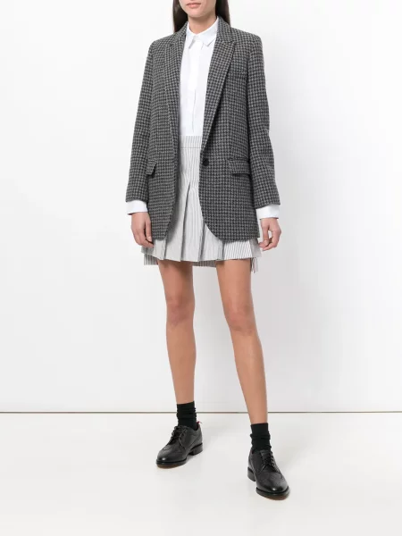 Plisuotas mini plisuotas sijonas Thom Browne pilka