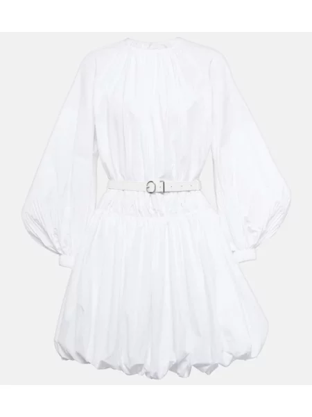 Rochie Jil Sander din piele alb