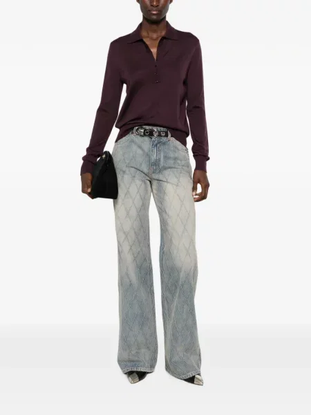 Top Pinko tricotate violet