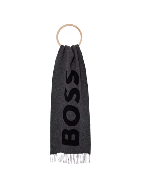 Sál Boss rojtokkal szürke