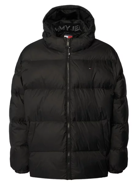 Tommy Jeans Puhovka Essential črna