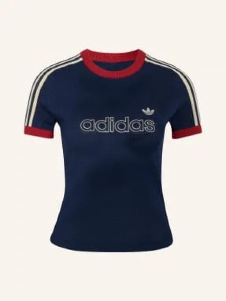 Adidas Originals Tričko Cali tmavě modrá / krémová / tmavě červená