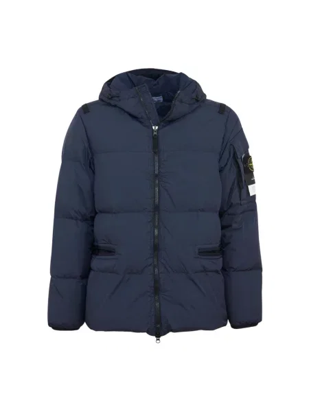 Kurtka bomber Stone Island z kamieniami niebieski