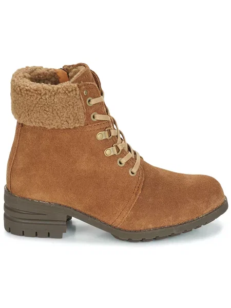 Pantofi Caterpillar cu blană maro