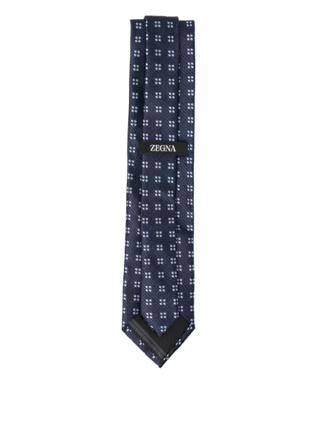 Cravată Zegna de mătase albastru