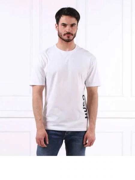 Hugo Tricou | Relaxed fit alb