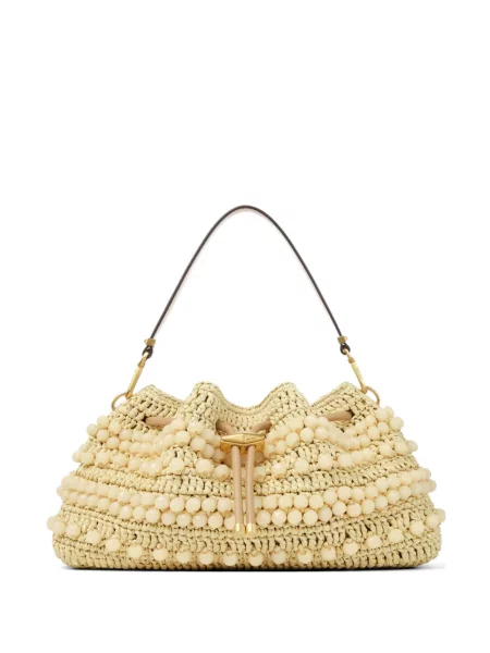 Geantă bucket Jimmy Choo cu mărgele