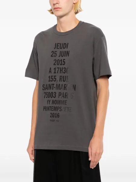 Póló Yohji Yamamoto szürke