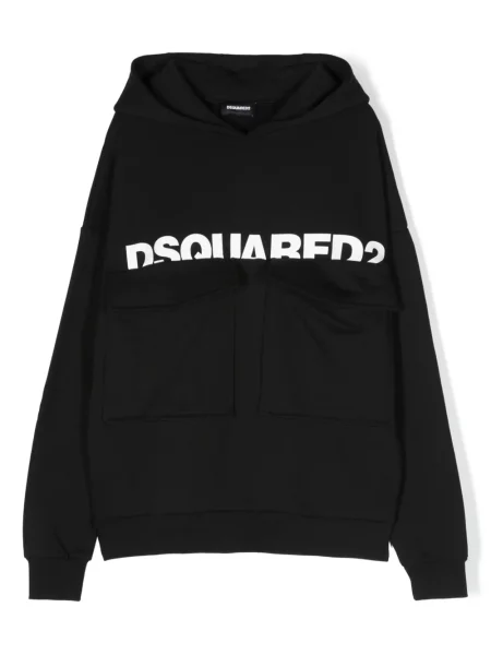 Bluza z kapturem dziecięca Dsquared2 czarna