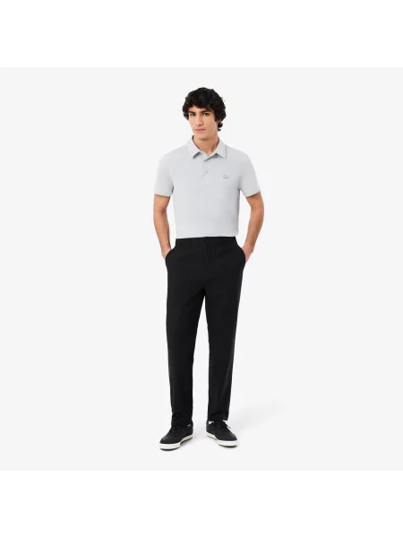 Lacoste Miejskie Spodnie Chino Z Elastycznej Tkaniny Regular Fit czarny